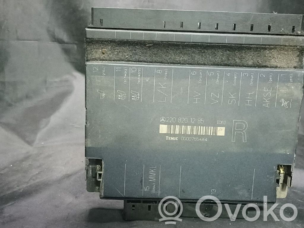 Mercedes-Benz S W220 Module de commande de siège 