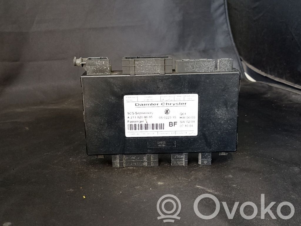 Mercedes-Benz E W211 Module de commande de siège 