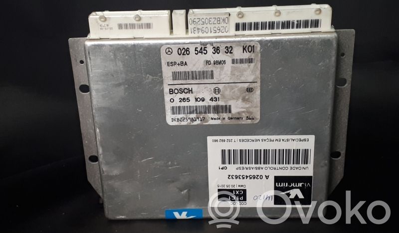 ESP (stability system) control unit   0265453632,A0265453632