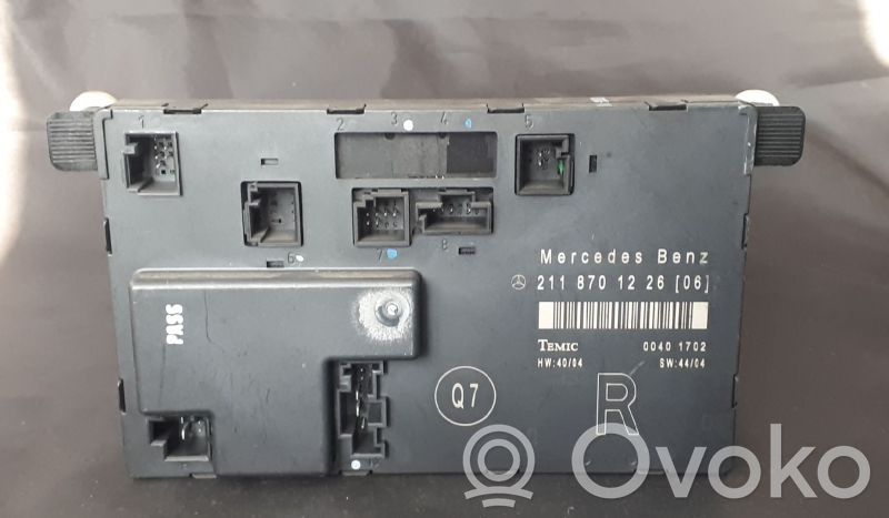 Mercedes-Benz E W211 Unitate/modul comandă uși 