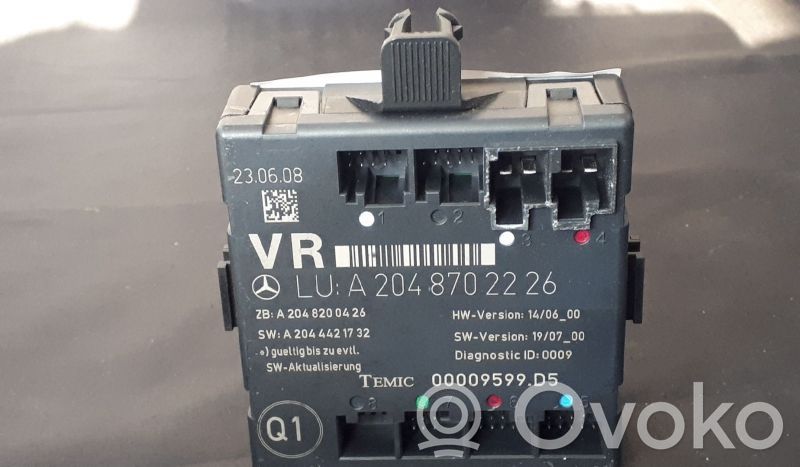 Mercedes-Benz C W204 Door control unit/module 