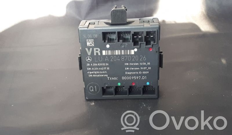 Mercedes-Benz C W204 Door control unit/module 