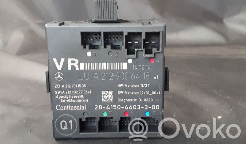 Mercedes-Benz E W212 Unidad de control/módulo de la puerta 