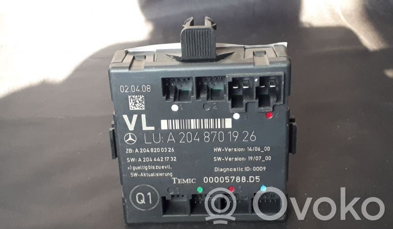 Mercedes-Benz C W204 Door control unit/module 