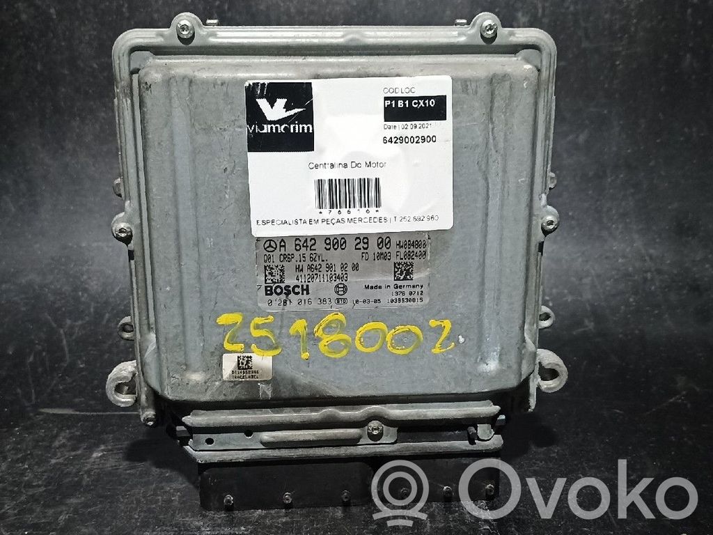 Engine control unit/module   6429002900,Q01CR6P15