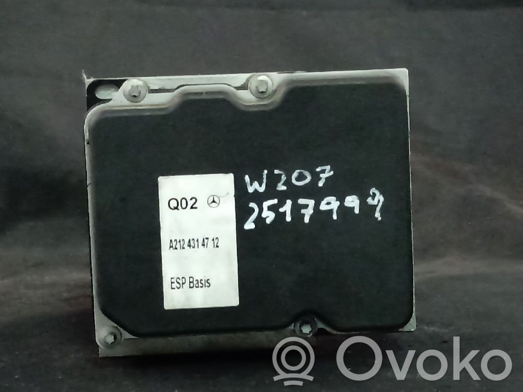 Mercedes-Benz CLK C207 A207 ABS Pump 