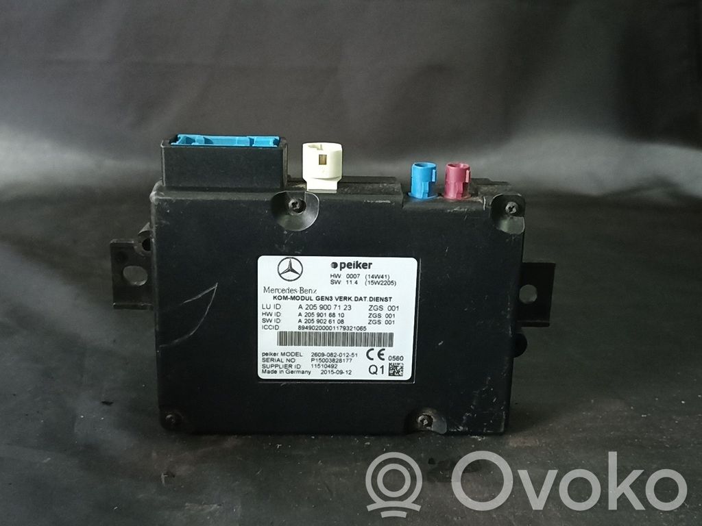 Mercedes-Benz C W205 Autres unités de commande / modules 