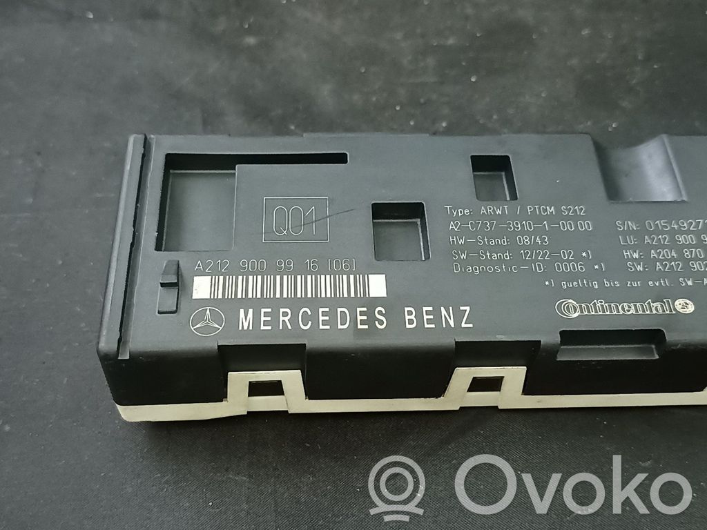 Mercedes-Benz E W212 Sonstige Steuergeräte / Module 