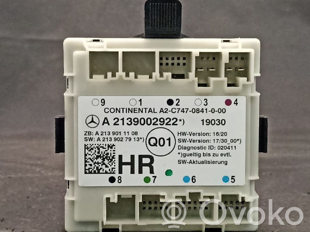 Door control unit/module   2139002922,A2139002922,TRASDIREITO
