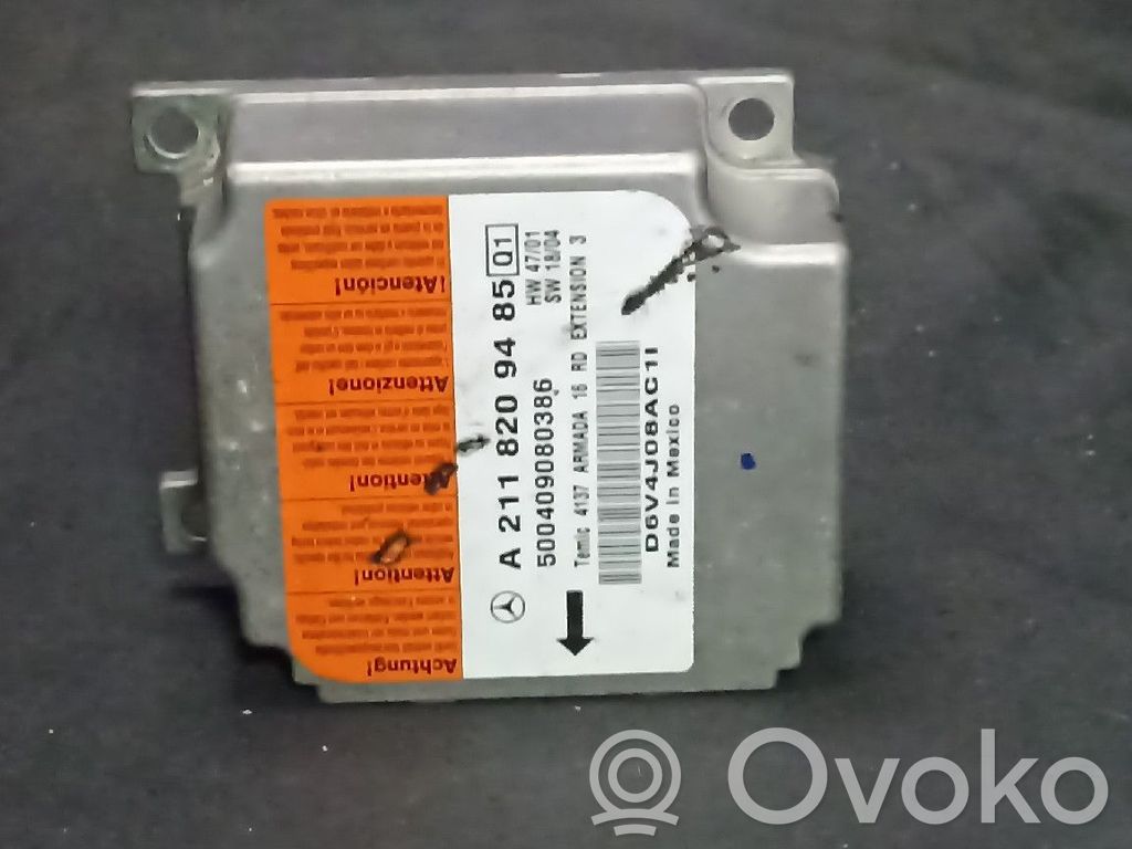 Mercedes-Benz E W211 Airbag control unit/module 