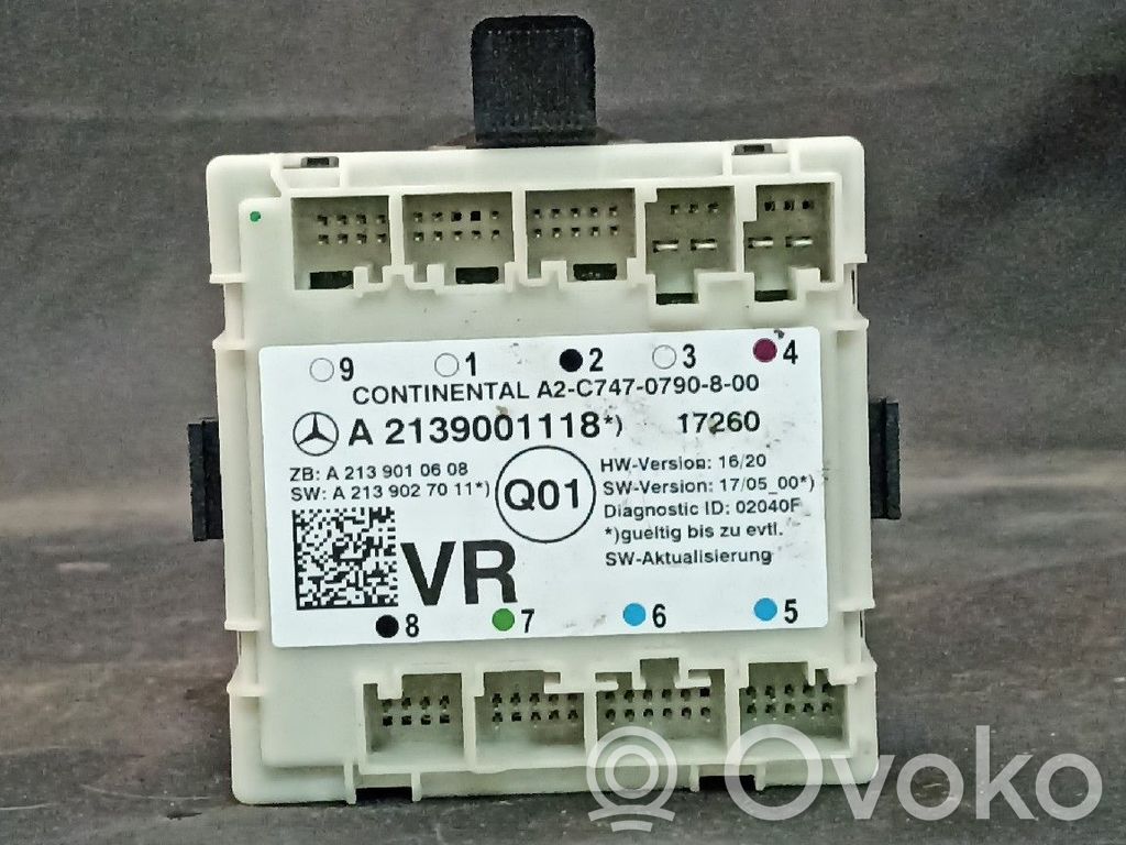Mercedes-Benz E W213 Door control unit/module 
