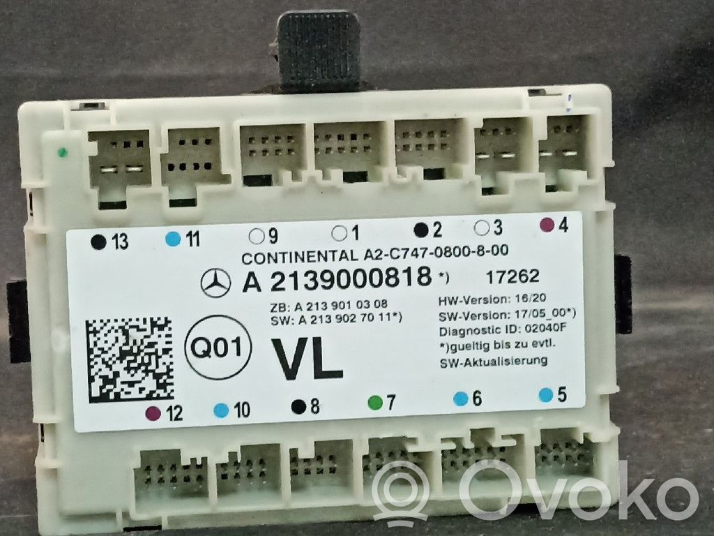 Door control unit/module   2139000818,A2139000818,FRENTEESQUERDO