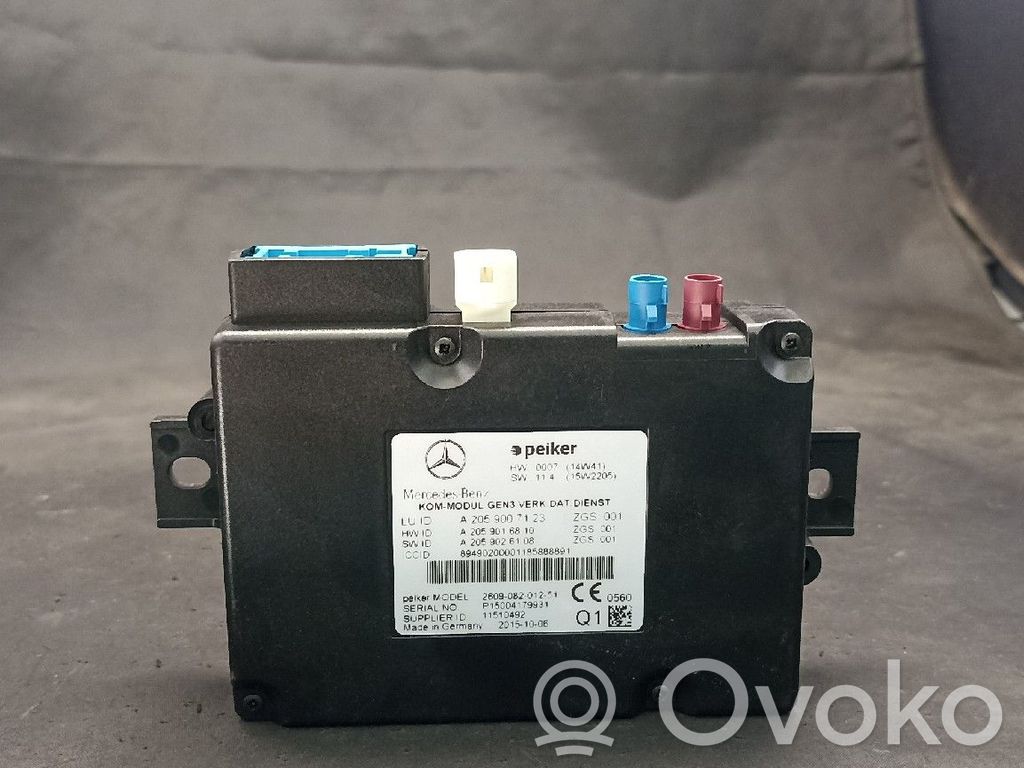 Mercedes-Benz C W205 Autres unités de commande / modules 