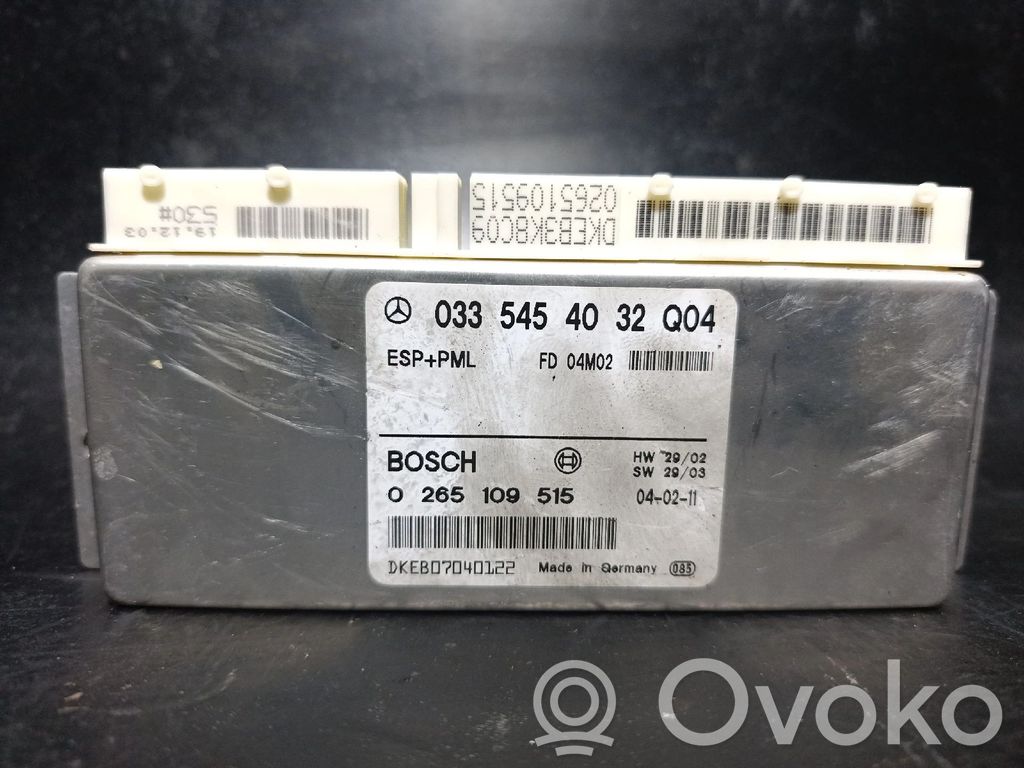 ESP-Steuergerät   0335454032,A0335454032,DIRECAOPARAMETRICA