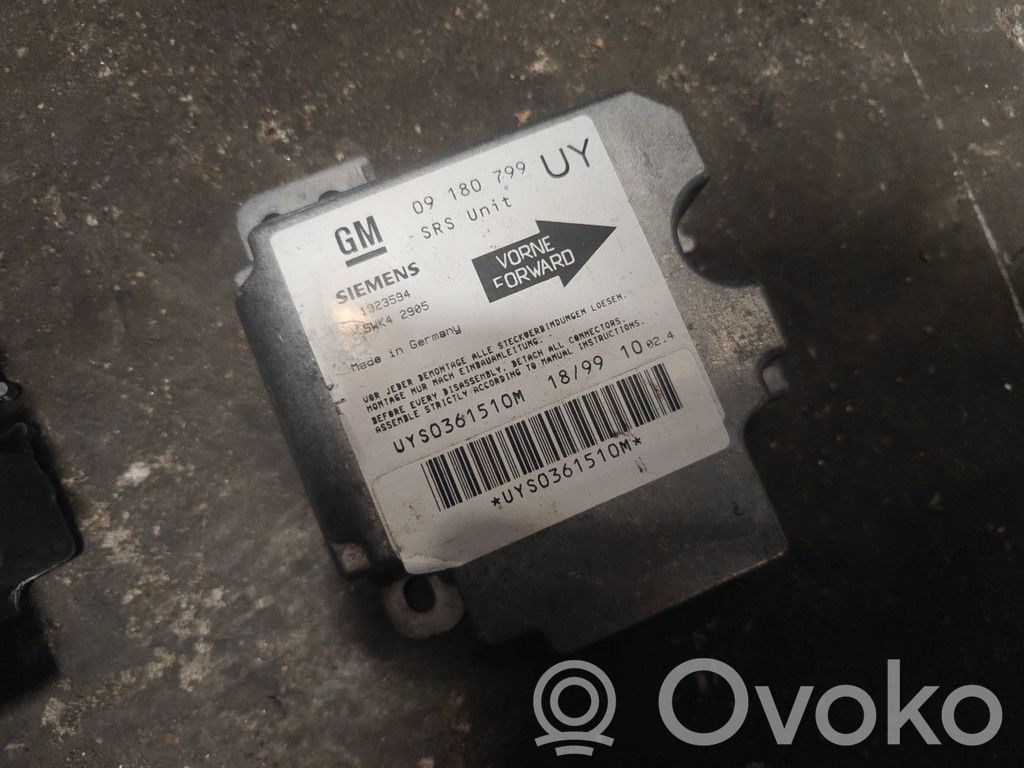 Unidad de control/módulo del Airbag   09180799,5WK42905,OPELASTRAG,SIEMENS,UY