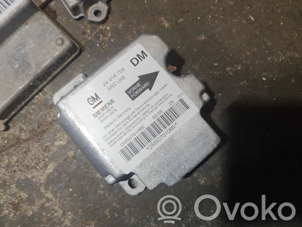 Opel Astra G Unidad de control/módulo del Airbag 