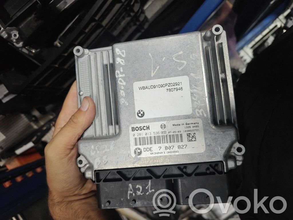 Sterownik / Moduł ECU   7807827,0281013536BOSCHDDE,7812500N47,8506199,E60E61LCI520D