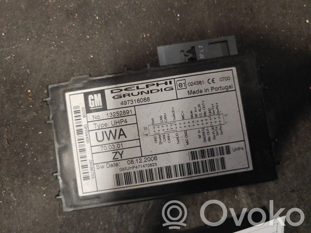 Autres unités de commande / modules   13252891,497316088,DELPHI,OPELGM,UWA