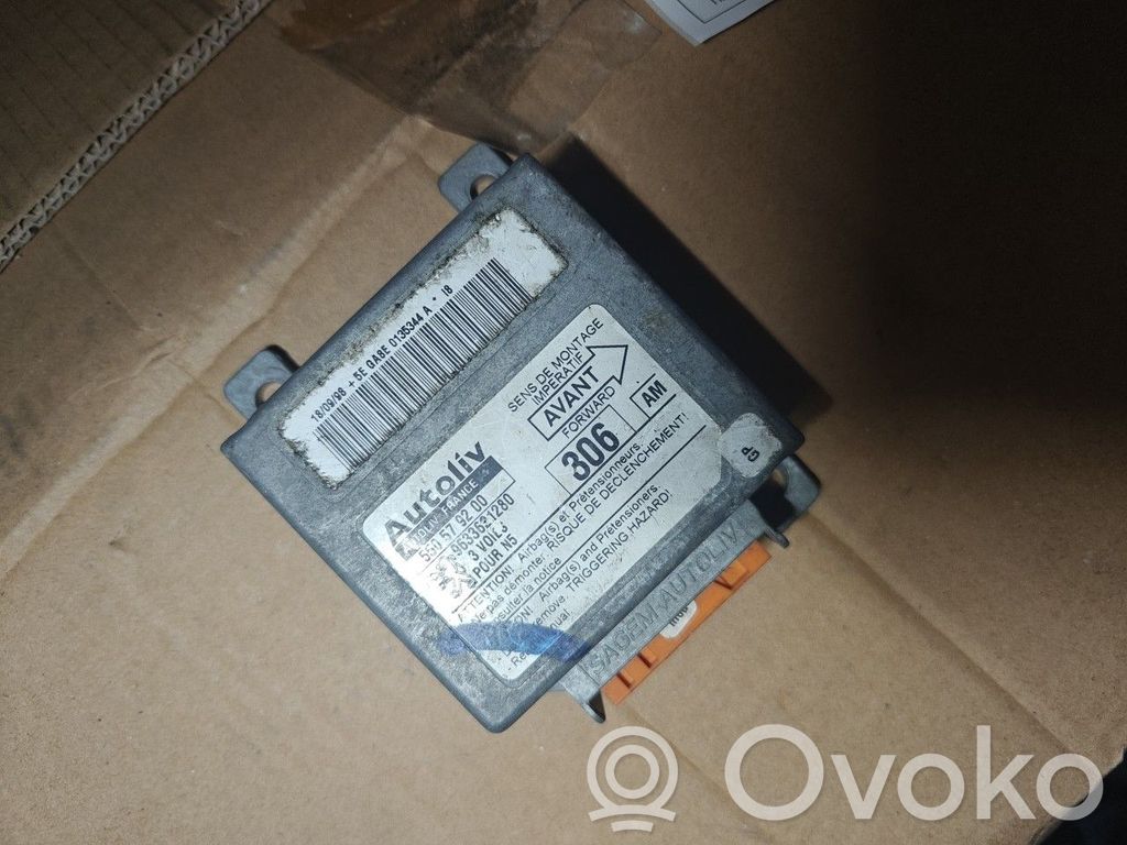 Airbag control unit/module   550579200,AUTOLIV,CITROENPEUGEOTP