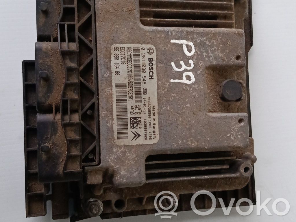 Engine control unit/module   9666729580,0281030548,BOSCH,P39,PEUGEOTP308