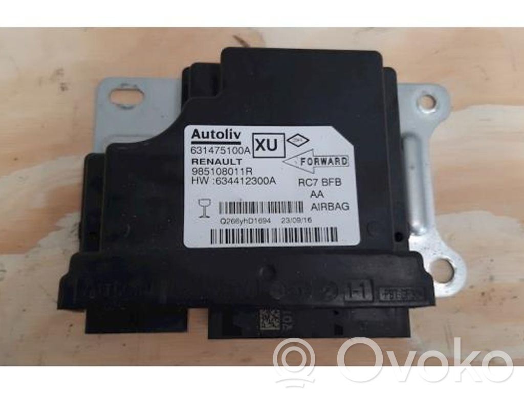 Renault Megane IV Unitate/modul de comandă airbaguri 