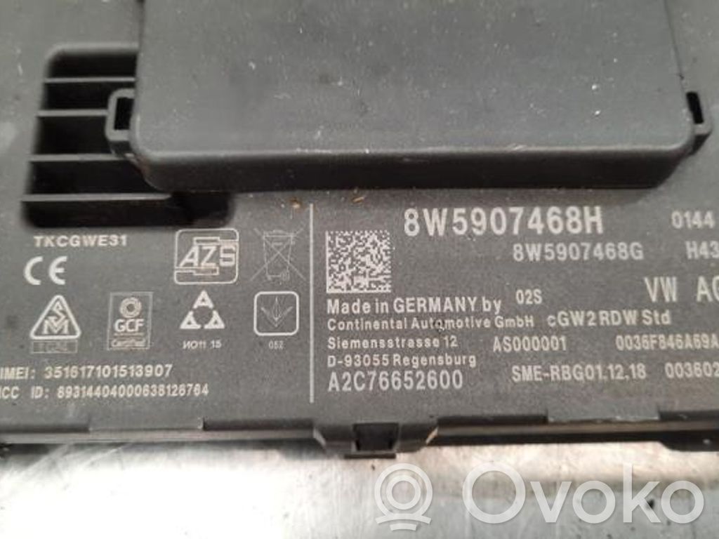 Audi A4 S4 B9 8W Unitate/modul control telefon 