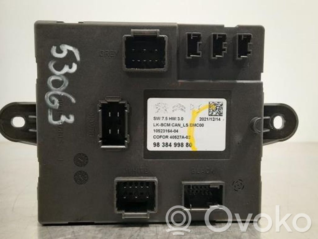 Peugeot 5008 Module de contrôle carrosserie centrale