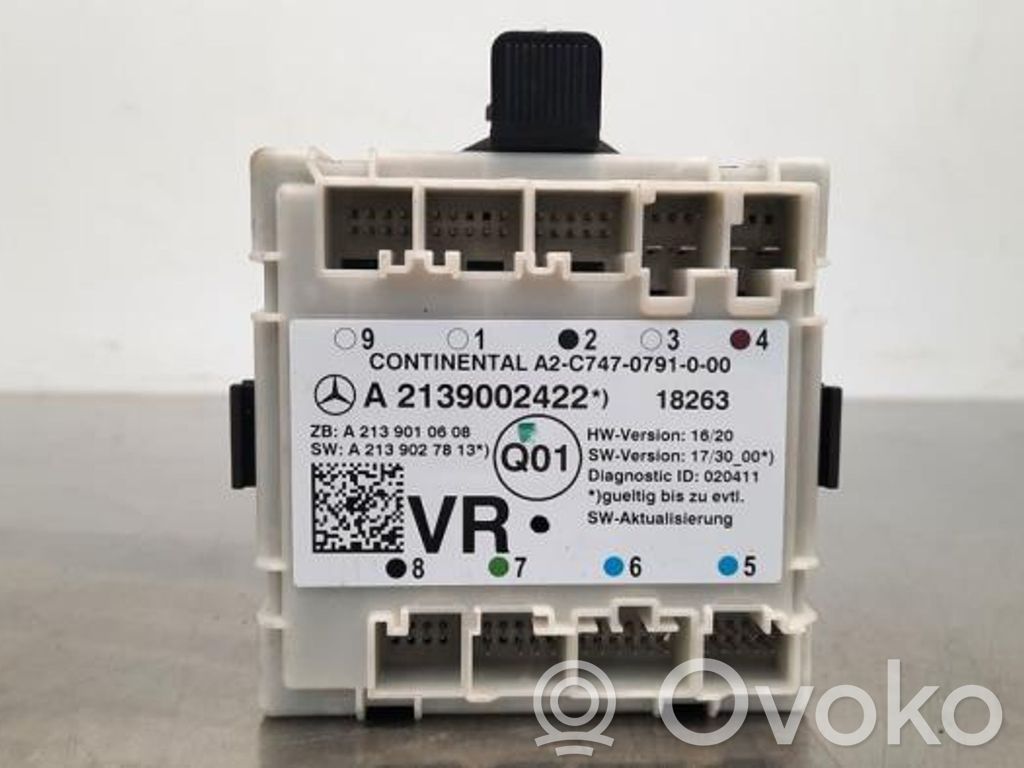 Mercedes-Benz C W205 Centralina/modulo chiusura centralizzata portiere