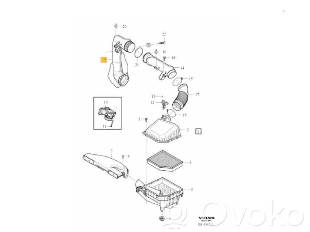 Volvo XC40 Rura / Wąż dolotowy powietrza 