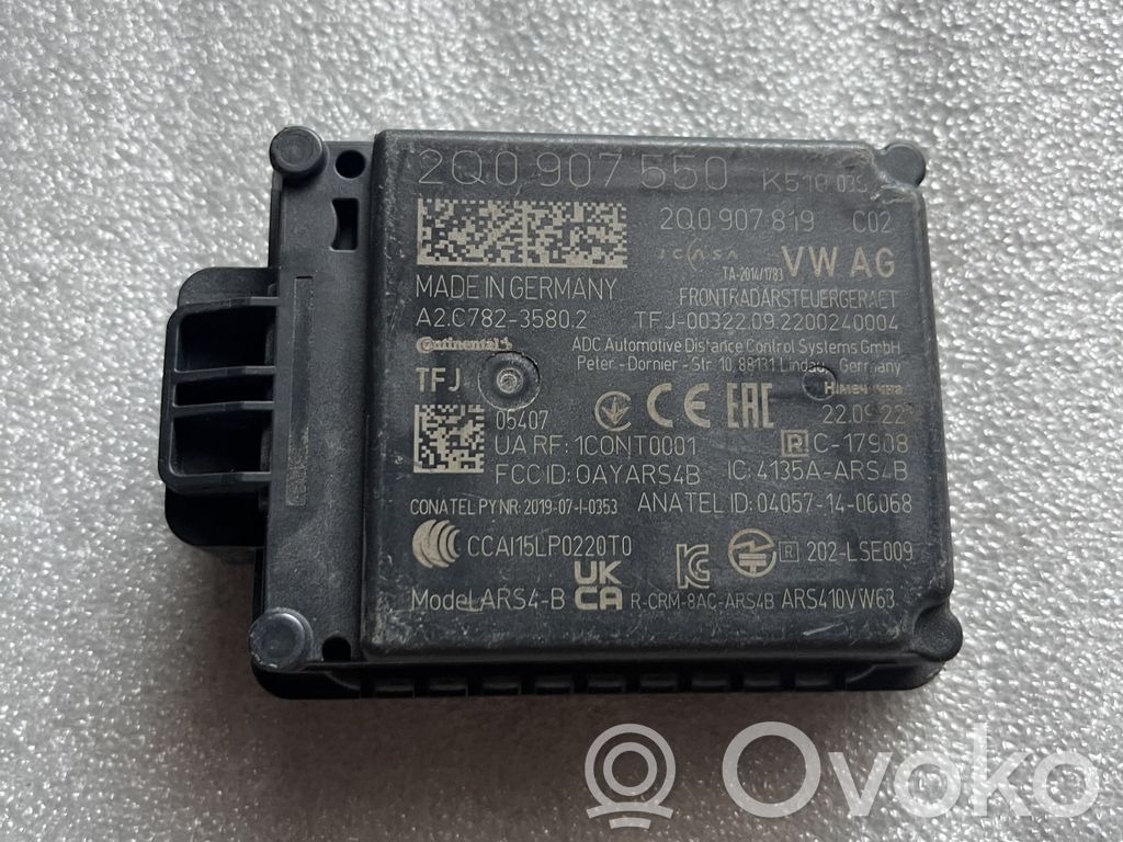 Sensor de radar Distronic   2Q0907550
