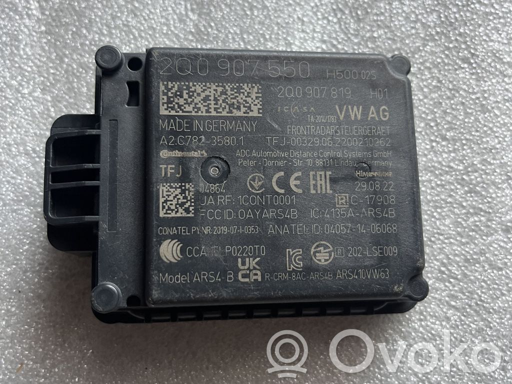 Volkswagen PASSAT B8 Sensor de radar Distronic 