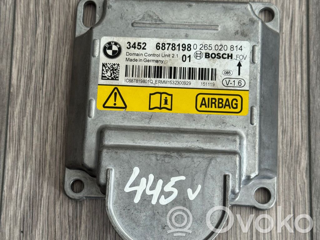 BMW X3 F25 Sterownik / Moduł Airbag 