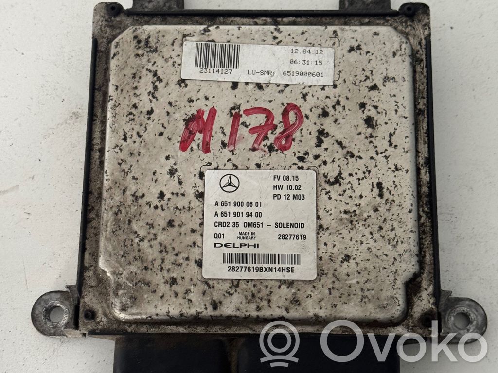 Mercedes-Benz Sprinter W906 Engine control unit/module 