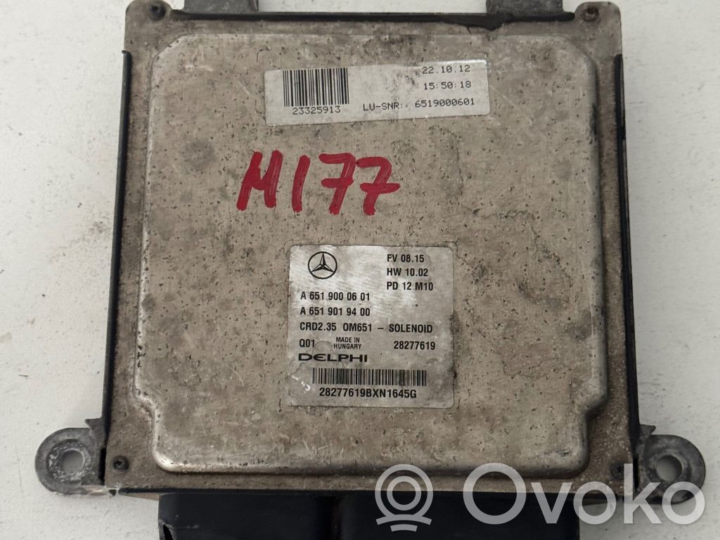 Engine control unit/module   A6519000601,28277619,A6519019400