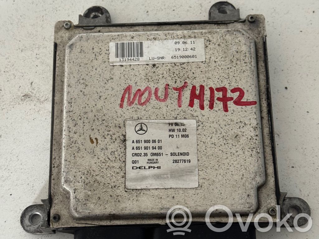 Mercedes-Benz Sprinter W906 Engine control unit/module 