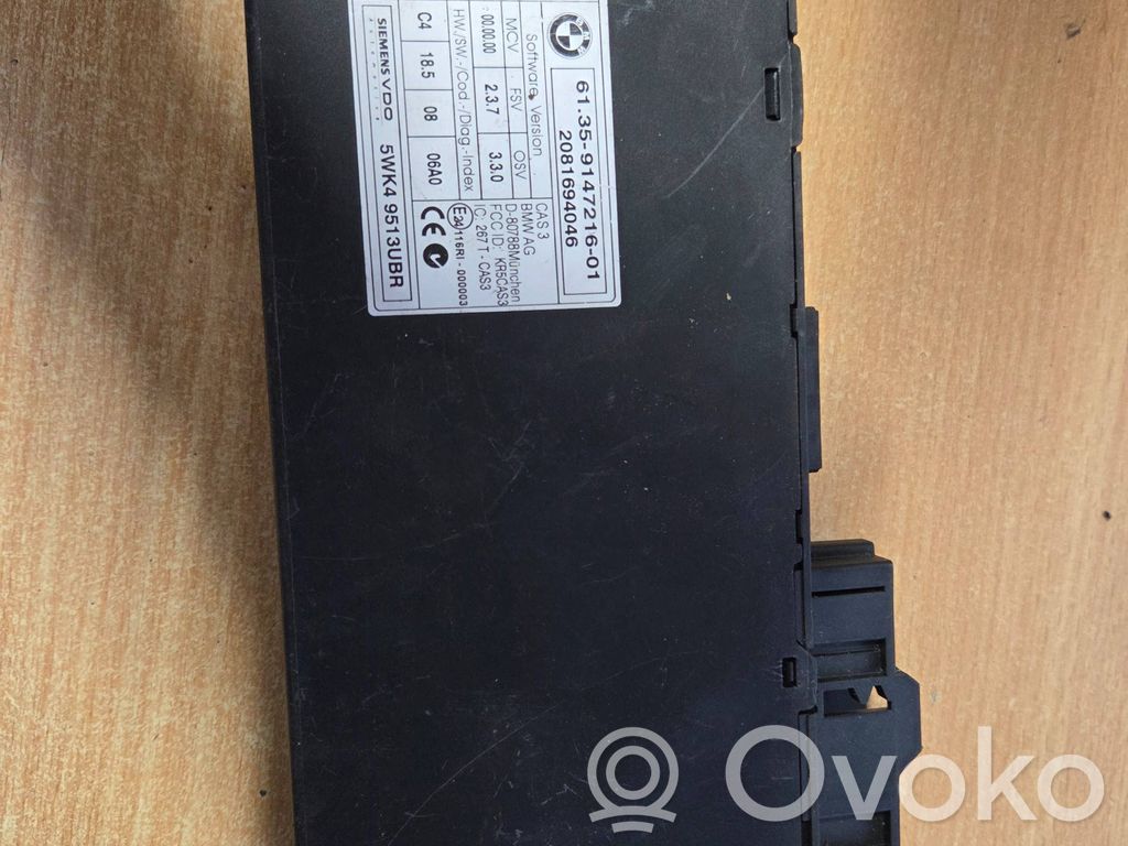 BMW 3 E90 E91 CAS control unit/module 