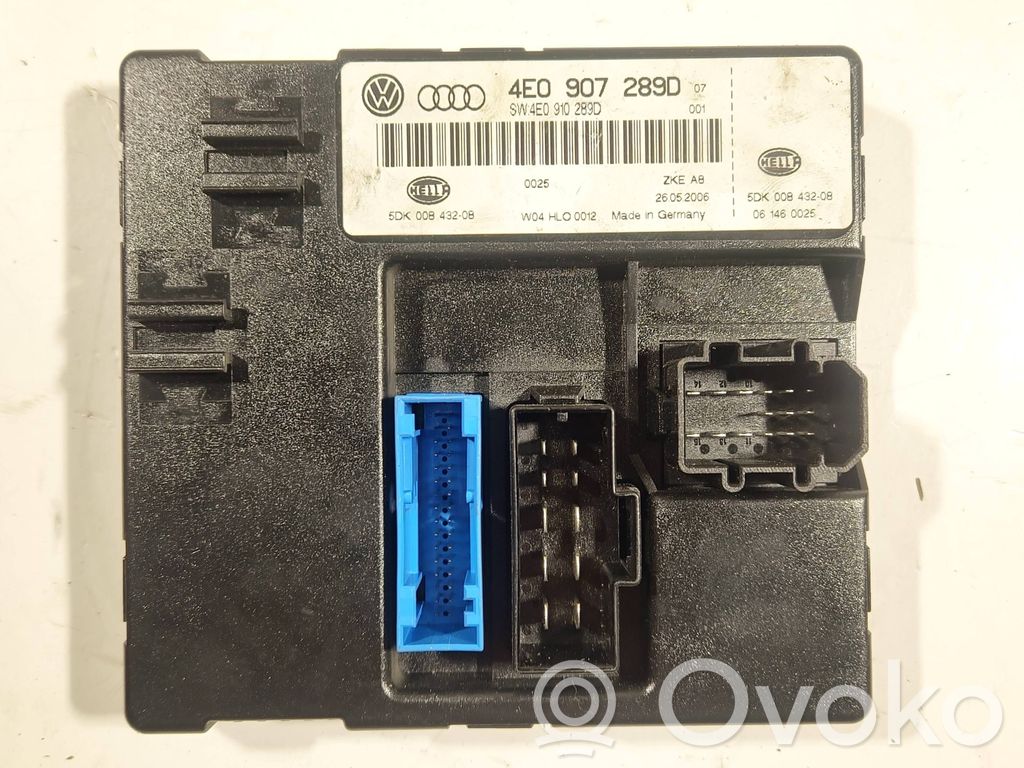 Comfort/convenience module   4E0907289D