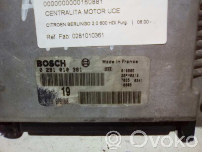 Engine control unit/module   0281010361,9641607680