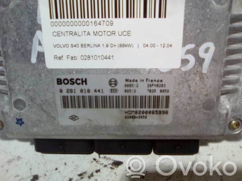 Engine control unit/module   0281010441,8200049959
