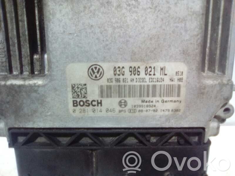 Engine control unit/module   0281014046,03G906021ML