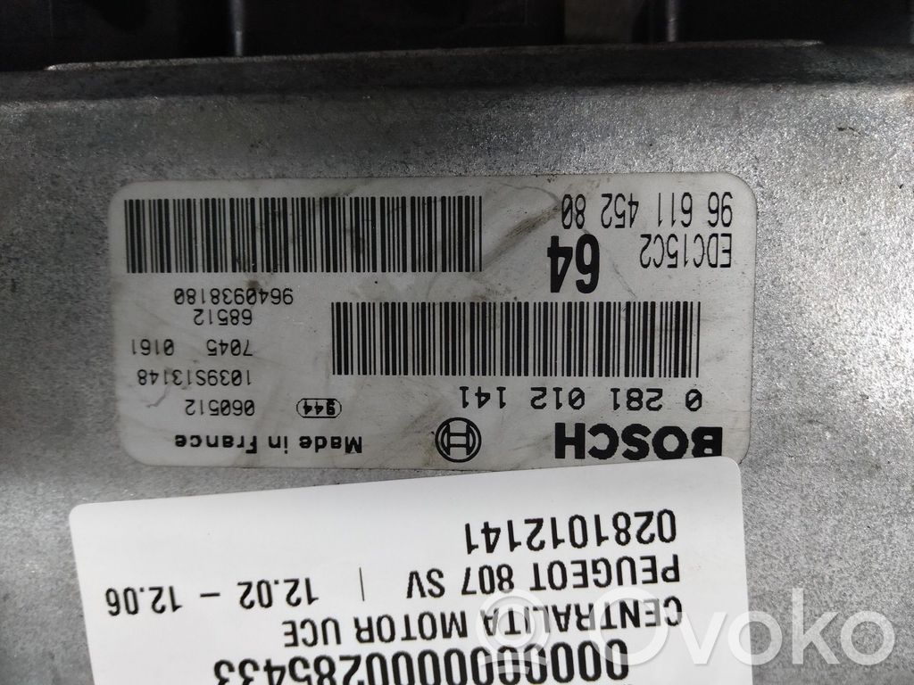 Peugeot 807 Engine control unit/module 