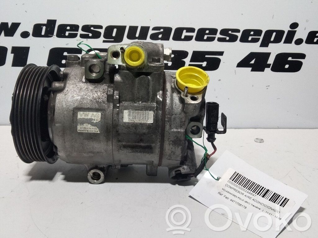 Volkswagen Polo Kompresor / Sprężarka klimatyzacji A/C 