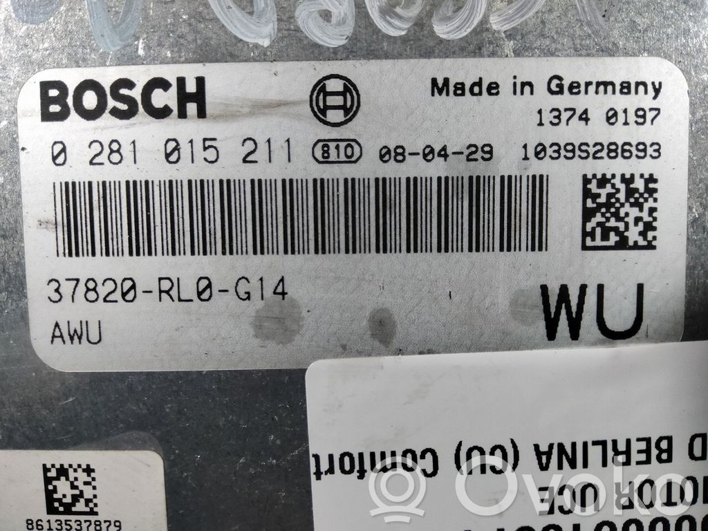 Honda Accord Engine control unit/module 