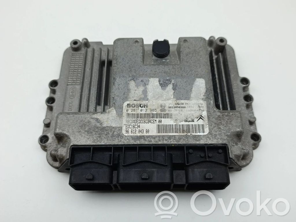 Motorsteuergerät/-modul   0281012985,9661204380,EDC16C34