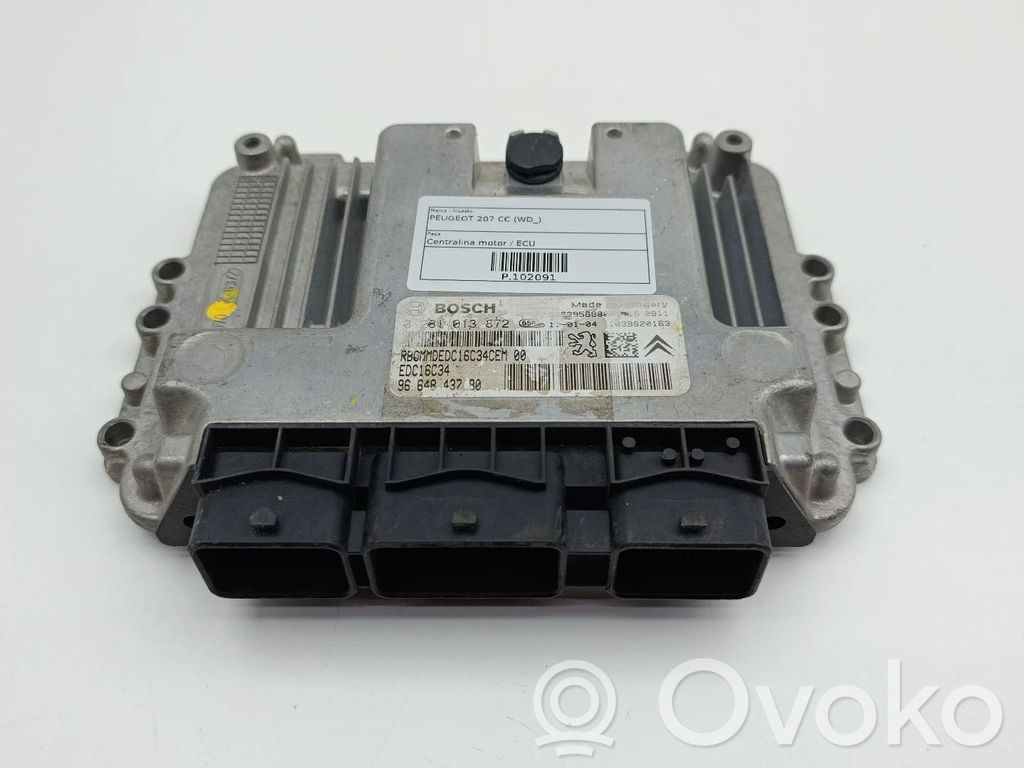 Engine control unit/module   9664843780,0281013872,EDC16C34