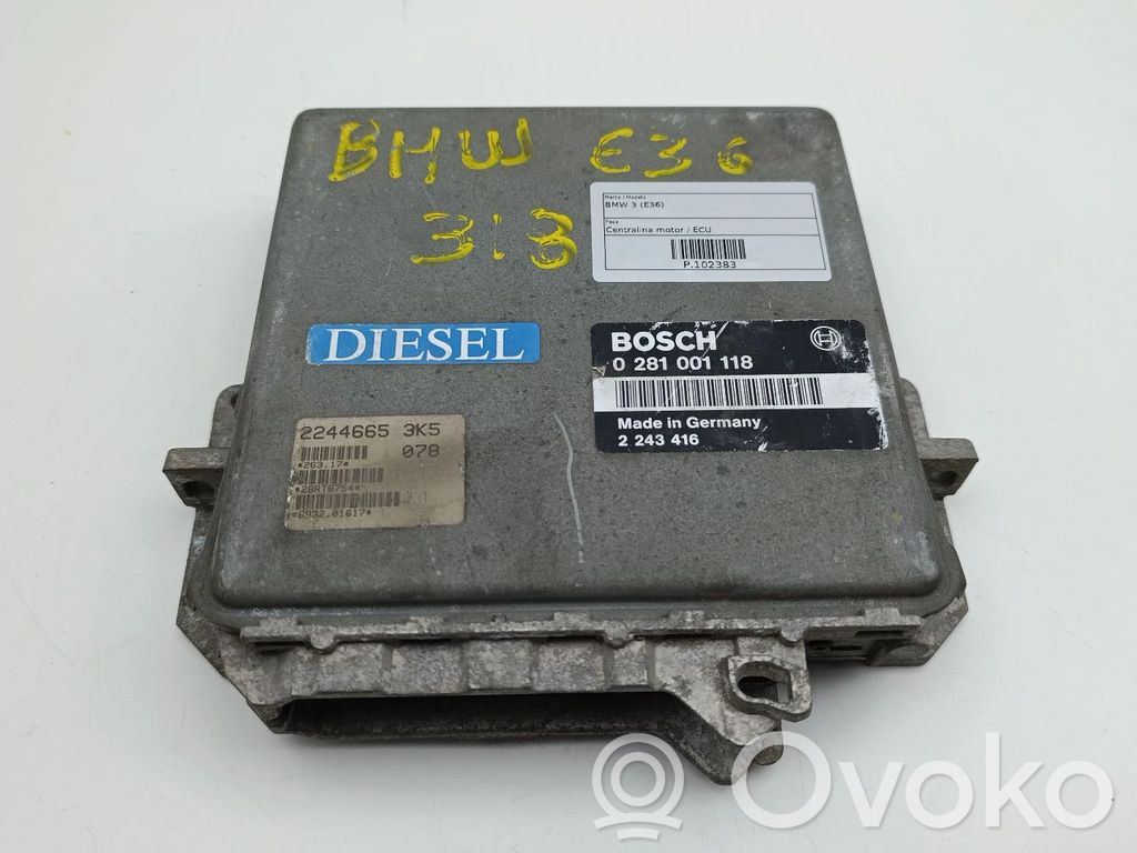BMW 3 E36 Engine control unit/module 