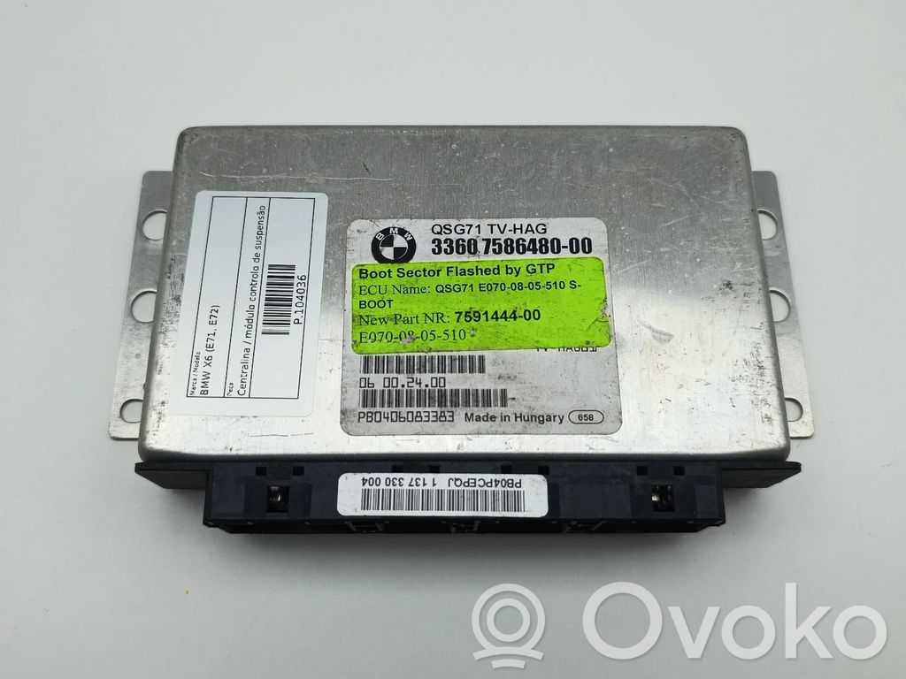 BMW X6 E71 Module de commande suspension 