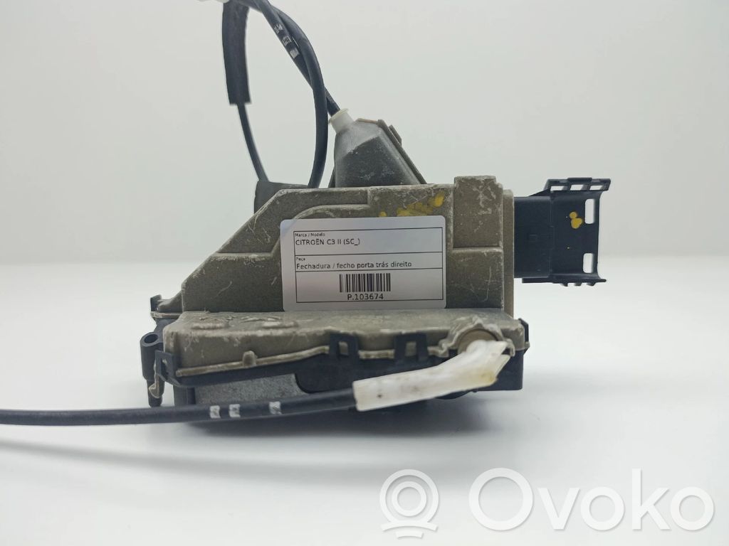 Citroen C3 Rear door lock 
