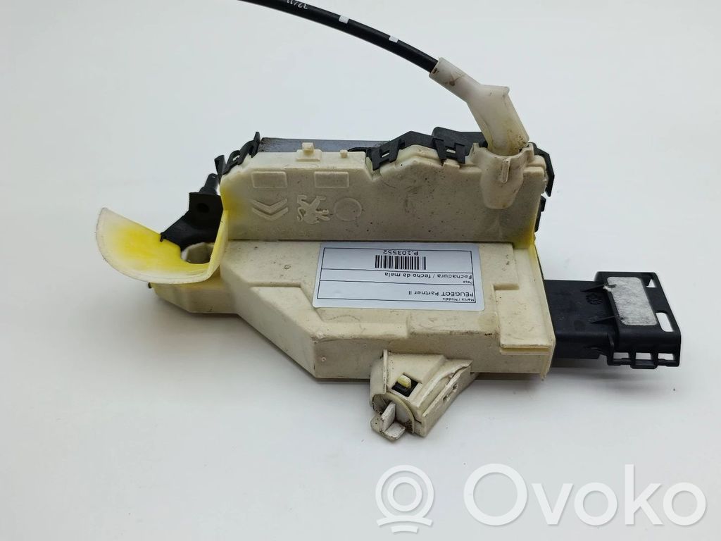 Peugeot Partner Tailgate exterior lock 