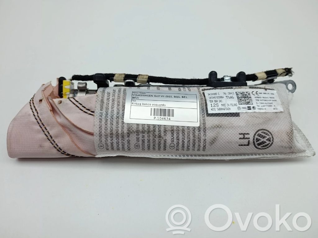 Volkswagen Golf VII Poduszka powietrzna Airbag fotela 